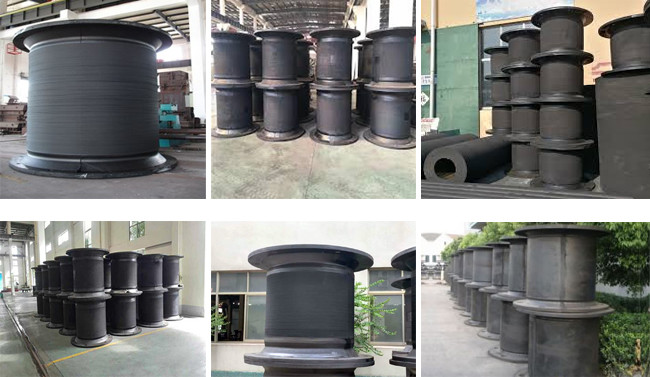 Black Color Cell Rubber Fender OEM Service Anti Aging Protection
