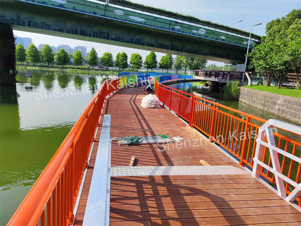 Aluminium 6061 Private Marinas Pontoon Floating Docks Customized