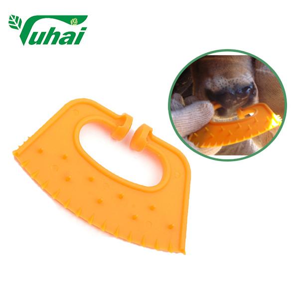 Buy cheap 11 × 7 × 0.5cm Calf Weaning Rings, Plastic Cattle Waner For Calf, Yellow Calf Weaner Nose Ring from wholesalers