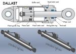 Buy cheap Industrial Double Acting Hydraulic Cylinder , Welded Boom Hydraulic Cylinder from wholesalers