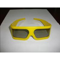 Buy cheap Yellow Plastic Frame Linear Polarized 3D Glasses For Tech Museum product