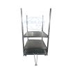 Buy cheap 3 Shelves Danish Trolley Wire Mesh Greenhouse Transport Cart Flower Trolley from wholesalers