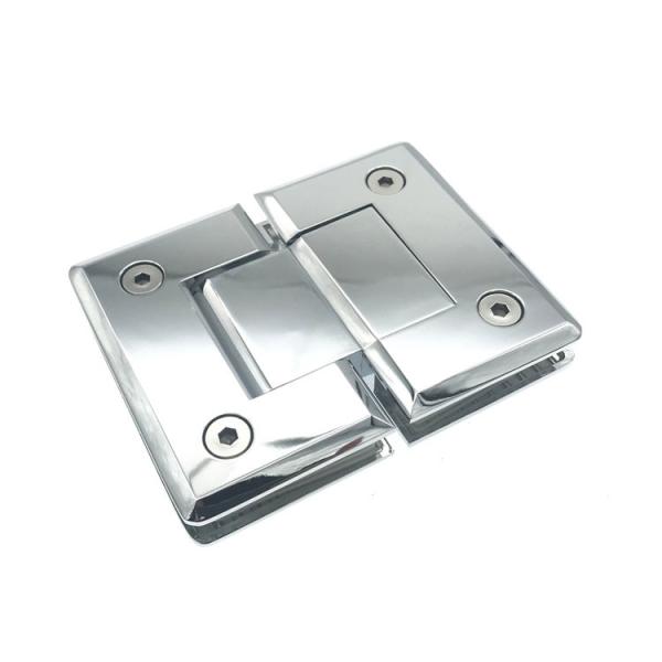 Buy cheap 180 Degree Shower Glass Door Hinge Brass Material Bevel Style from wholesalers