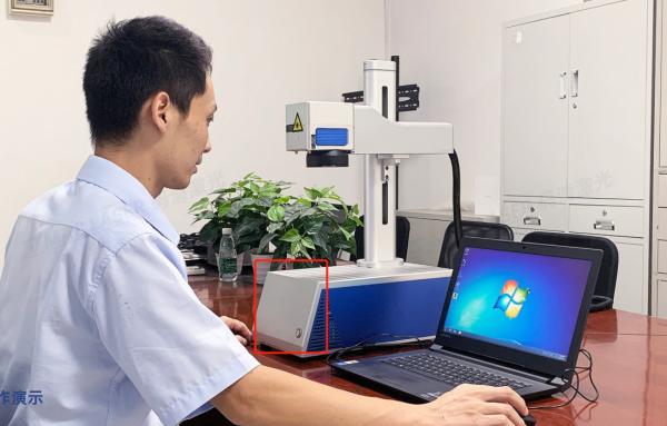 Buy cheap ABS PVC 30W Fiber Laser Marking Machine 1064nm Fiber Laser Marking Equipment from wholesalers