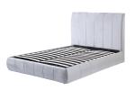 Wooden Modern 2.03m Queen Size Platform Bed High Back Hotel