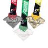 Buy cheap Free Design OEM Custom Gold Enamel Award Medals Customized Running Puzzle Medal from wholesalers