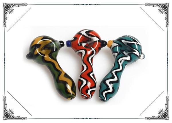 Buy cheap Heady Glass Spoon Pipe Camouflage Color Tobacco Handpipes For Sale from wholesalers