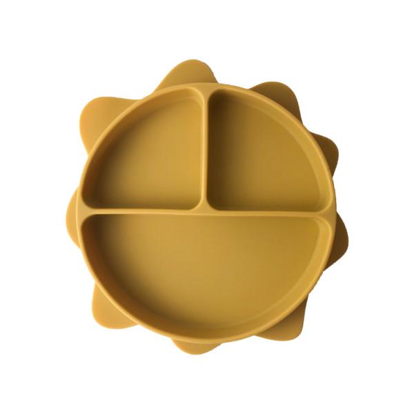 Buy cheap BPA Free Baby Suction Silicone Plate Eco Friendly Feeding Bowls Sun Shaped from wholesalers