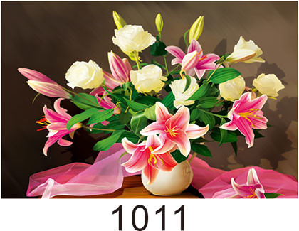0.6mm PET+157g Coated Paper 3D Lenticular Pictures With 40*60cm Size