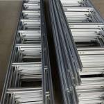 Anti Slippery Anti Grinding Aluminum Cable Tray With Flower Type Cable Ladder