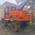 2020 Used Doosan DH150W Wheeled Excavator with ORIGINAL Hydraulic Cylinder from