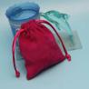 Buy cheap Safe Packaging Drawstring Jewelry Bag Closure Customized Logo Suede Pouch from wholesalers