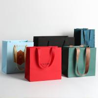 Buy cheap Eco Friendly Paper Carrier Bags With Logo , Luxurious Silk Ribbon Paper Gift product