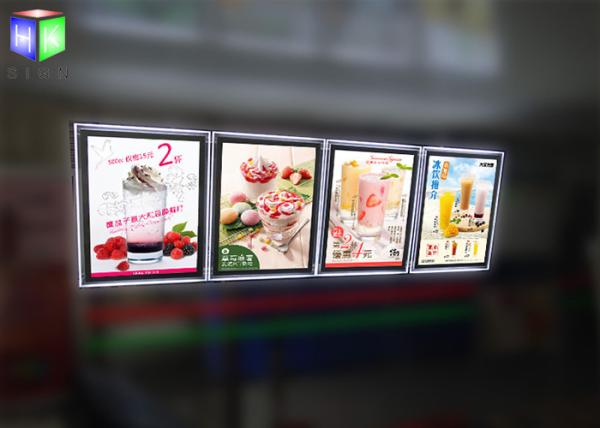 Buy cheap Indoor Crystal Frame Movie Poster Display Box Free Standing 6MM Thcikness from wholesalers