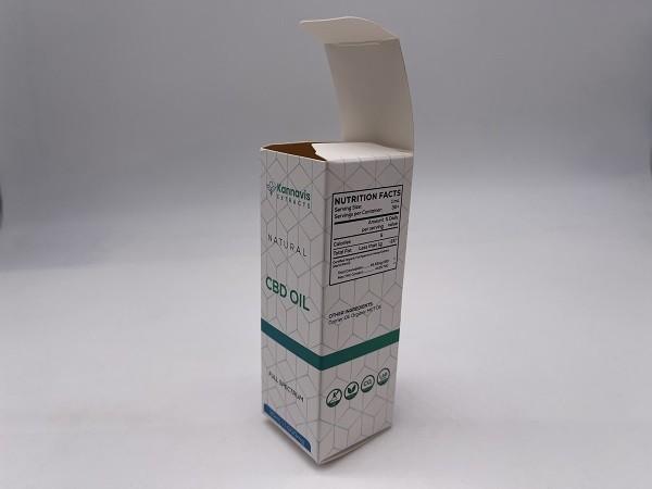 Buy cheap White Cardboard Healthcare Product Custom CBD Packaging For CBD Oil Package from wholesalers