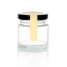 Buy cheap Round Transparent 100ml Glass Jars for Honey Storage Food Packaging with Metal Lids from wholesalers