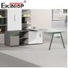 Buy cheap Modern Office Desk L Shaped Wooden Iron Manager Executive Desk Office Furniture from wholesalers