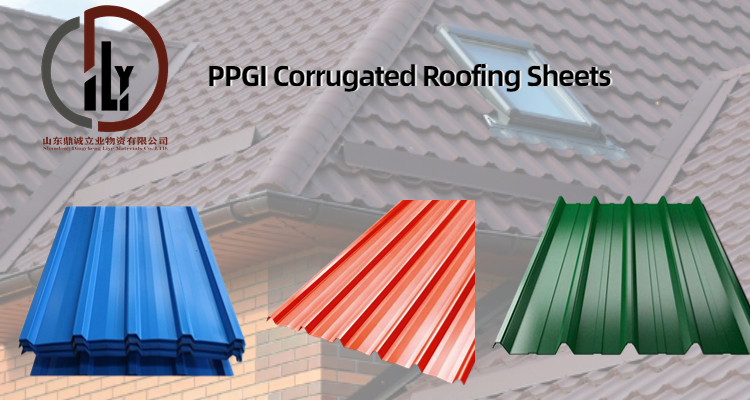Color 24 Gauge Corrugated Steel Roofing Sheet H. D. G. Carbon Structural Steel Plate Tile
