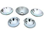 Energy Saving Glass Reflector , Round High Bay Light Reflector For Searchlights