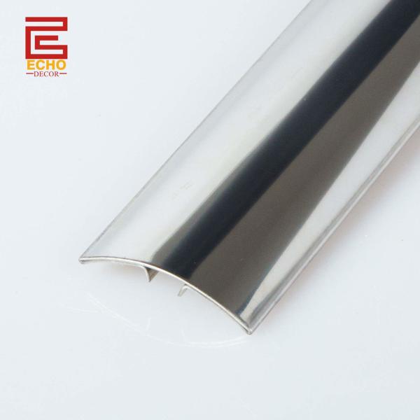 Buy cheap Durable Stainless Steel Rounded Floor Transition Strips Separator Between Rooms from wholesalers