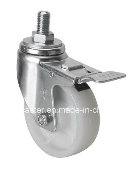 Buy cheap Zinc Plated 4" 130kg Threaded Brake PA Caster 5044-25 for Heavy Duty Applications from wholesalers