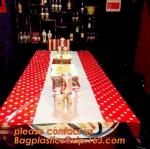 Colorful Polka Dot Table Cloth Plastic Tablecloth Cover for Wedding Birthday