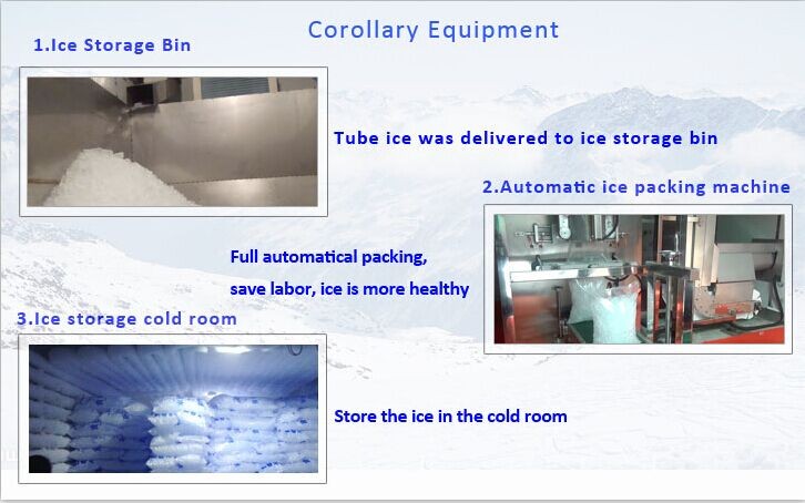 380V 50HZ 3P 304 Stainless Steel Cuboid Tube Ice Machine For Human Consumption