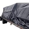 Buy cheap Flame Retarding PVC Tarpaulin Fabric 24 Ft X 27 Ft 8 Ft Flap Black 18 Oz Vinyl Coated Lumber Tarps from wholesalers