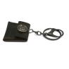 Buy cheap Cowhide Material Key Chain Pendant With Alloy Buckle 9.5cm× 4.7cm from wholesalers