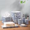 Buy cheap Floral Print Soap Dispenser Foam Dispenser Toothbrush Holder Bathroom Accessories Set from wholesalers