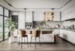 Easy Top Modern Customized TV Sets Living Room Kitchen Cabinets With Shaker