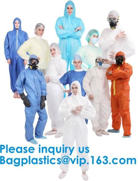 Polypropylene Coverall, Disposable, Elastic Cuff, White, Xlarge,SMS Coverall
