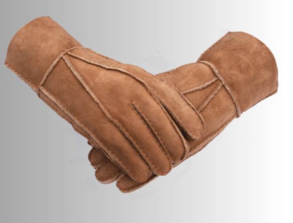 Buy cheap Fleece Lined Premium Sheepskin Gloves Mittens For Womens from wholesalers