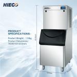 250kg Automatic Ice Machine R404a Industrial Ice Maker Machine Stainless Steel