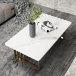 Stainless Steel Marble Table Top Tea Serving Table For Serving