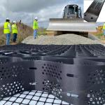 HDPE Plastic Geocell Ground Grid for Slope Stabilization Welding Distance 330mm