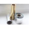 Buy cheap MSDS Certified Packaging Film Spec BOPP/PET Metallized Film with Gold/Silver Metallic Finish 1500mm Width from wholesalers