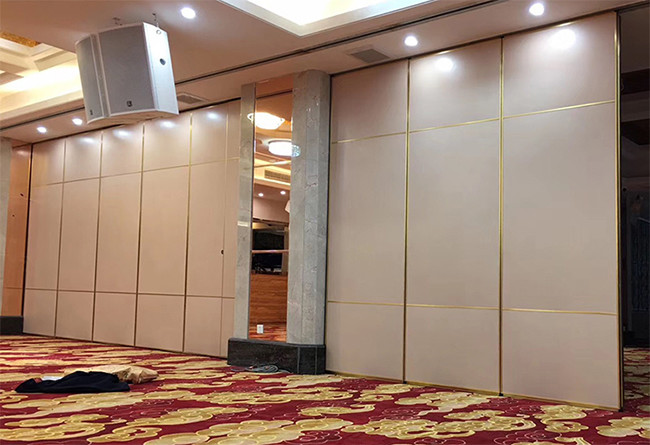 50dB 65mm Board Foldable Wood Partition Wall Aluminum Frame