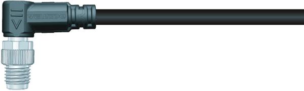 Buy cheap IP67 M8 Connector Harness With Open Ended Wires Male Bend Shield 3P Anti-Slag 3m from wholesalers