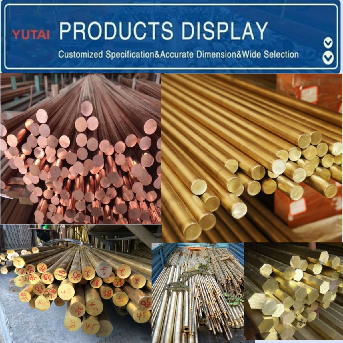 C1100 C2700 C2200 Copper Round/Square/Rectangular Bar For Architectural Elements