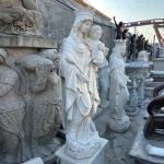 Marble Mother Mary Statues Church Life Size Virgin Mama Mary Baby Jesus Statue