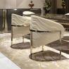 Buy cheap Gold Custom Stainless Steel Furniture Chair ODM Genuine Leather Fabric ISO9001 from wholesalers