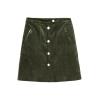 Buy cheap Olive Green 2020 Youth Skirt Corduroy Short Dress Fashion Trender 100% Cotton from wholesalers