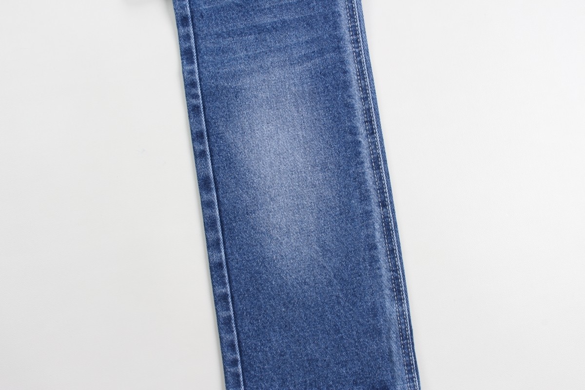 Wholesale 100% Cotton Dark Blue Rigid Denim Fabrics For Jeans