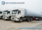 50000L 3 Axle Stainless Steel Asphalt Tanker Trailer Flatbed Semi Trailer