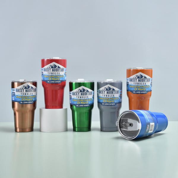 Buy cheap 30oz Stainless Steel Tumbler,Double Wall Insulated Beer Mug American Car Cup 30oz UV Plated Ice Boss Cup For Car Travel from wholesalers
