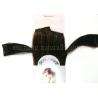 Buy cheap Black 100% Human European Straight Real Hair Clip In Hair Extensions No tangle for Women from wholesalers
