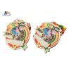 Buy cheap Carnival Medaillen Metal Award Medals Colors Filled With Woven Ribbon Varnish Finish from wholesalers