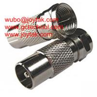 Buy cheap Coaxial Adapter Coaxial Adaptor PAL Male To F Male TV Cable Adapter Connector / product