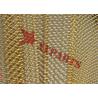 Buy cheap Gold Color Flexible Metal Coil Drapery Mesh For Hotel Room Hanging Divider from wholesalers